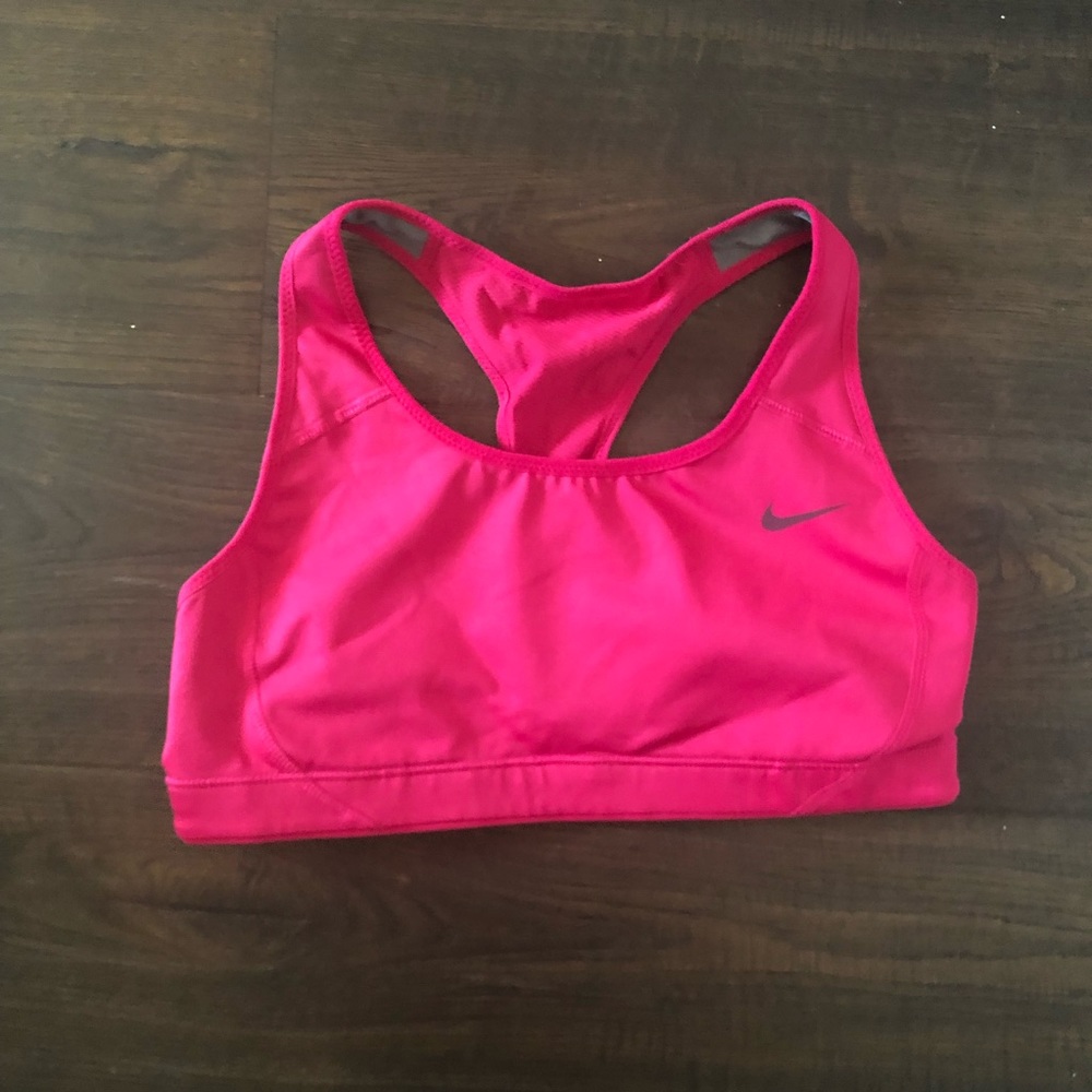 Nike hot pink sports bra